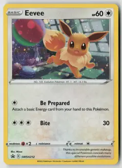 Eevee - SWSH212 - SWSH: Sword & Shield Promo Cards Holo - PTCG - Image 1