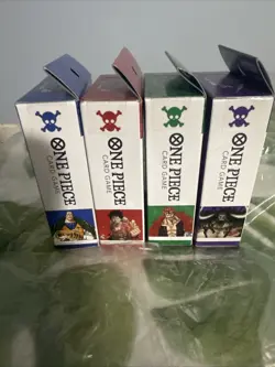 One Piece Card Game - Sealed Super Pre-Release Starter Deck set - ST01-ST04 - Image 2