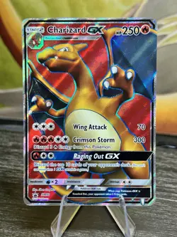 Charizard GX SM60 Sun & Moon Full Art Black Star Promo Holo Pokemon Card MP - Image 1