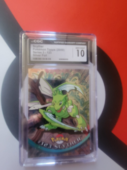 Scyther #123 Topps Blue Print (1st Print) Series 2 Pokemon Card CGC 10 Foil Holo - Image 1
