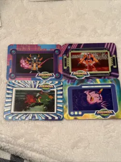 Vintage Digimon Clear Promo Card Lot - Wargreymon + Movie 2000 Anime Collectible - Image 1