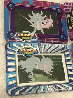 Vintage Digimon Clear Promo Card Lot - Wargreymon + Movie 2000 Anime Collectible - Image 4