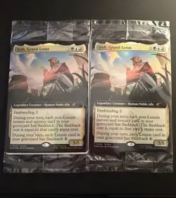 2x SEALED Iroh, Grand Lotus Promo Extended Art Foil BoxLunch Avatar Card MTG - Image 1