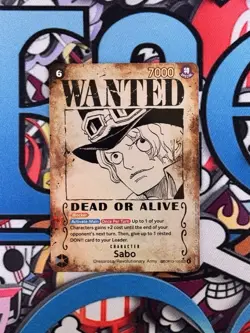 Sabo Wanted Poster Card SEC SP- OP13-120 - Carrying On His Will - English NM - Image 2
