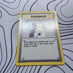 Pokemon Base Set Imposter Professor Oak Trainer Card 73/102 Non Holo WOTC - Image 2