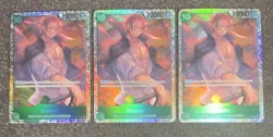 Shanks SR OP13-028 ENGLISH ONE PIECE Card Carrying On His Will. 3 Cards!!! - Image 1