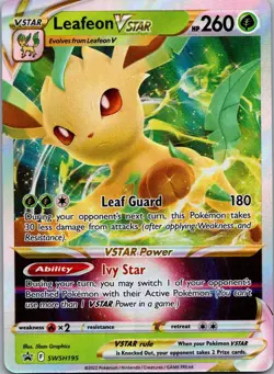 Leafeon VSTAR Promo SWSH: Sword & Shield Promo Cards SWSH195 NM - Image 1