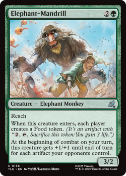 Elephant-Mandrill #138 NM Avatar: The Last Airbender Eternal TLE Magic MTG - Image 1
