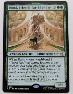 Bumi, Eclectic Earthbender #248 (NM) Avatar: The Last Airbender: Eternal TLE MTG - Image 1