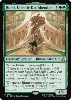 Bumi, Eclectic Earthbender #248 (NM) Avatar: The Last Airbender: Eternal TLE MTG - Image 2