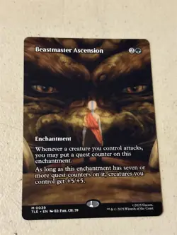 mtg borderless Beastmaster Ascension, Avatar eternal, unplayed - Image 1