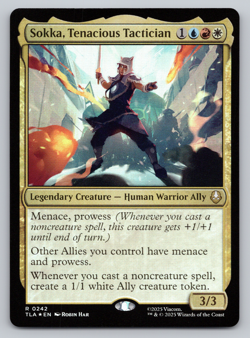 Sokka, Tenacious Tactician FOIL - MTG Avatar: The Last Airbender TLA - Image 1