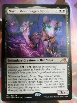 Nashi, Moon Sage's Scion - Kamigawa: Neon Dynasty MTG NM-M Unplayed - Image 1