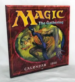 Magic the Gathering Calendars MTG, Lot of 3 Vintage Urza's Saga 1999. 1998, 1995 - Image 2