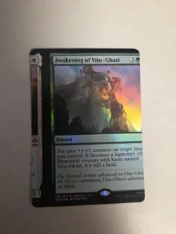 MTG Misprint Awakening Of Vitu-Ghazi NFC Foil Magic The Gathering - Image 1