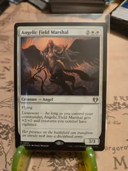 MTG Angelic Field Marshal Commander Masters Regular Rare NM - Image 1
