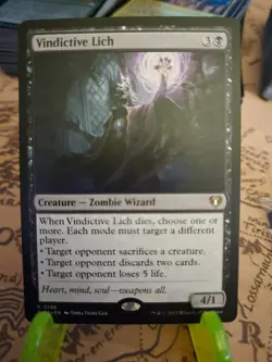 MTG Vindictive Lich Commander Masters Regular Rare NM - Image 1