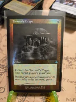 MTG Tormod's Crypt Dominaria Remastered Foil Retro Frame Uncommon NM - Image 1