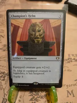 MTG Champion's Helm Commander Masters Regular Rare NM - Image 1