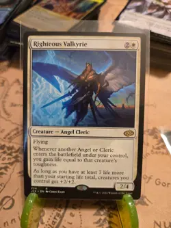 MTG Righteous Valkyrie Jumpstart 2022 Regular Rare NM - Image 1
