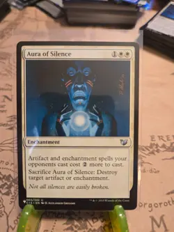 MTG Aura of Silence Mystery Booster/The List Regular Uncommon NM - Image 1
