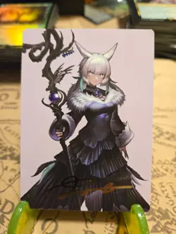 MTG Y'shtola, Night's Bless Final Fantasy Art Series Gold Stamped LP - Image 1