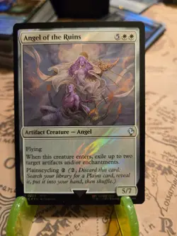 MTG Angel of the Ruins Commander: Final Fantasy Surge Foil Rare NM - Image 1