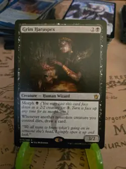MTG Grim Haruspex Khans of Tarkir Regular Rare NM - Image 1