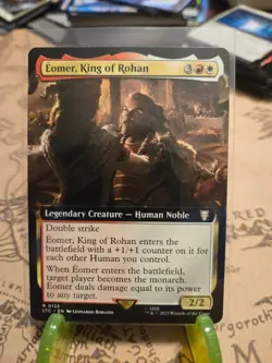 MTG Eomer, King of Rohan Commander: the Lord of the Rings Extended Art Rare NM - Image 1