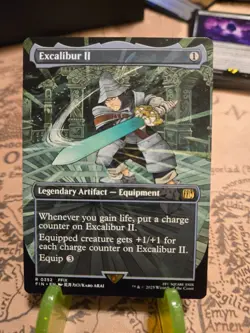 MTG Excalibur II Final Fantasy Regular Borderless Rare NM - Image 1