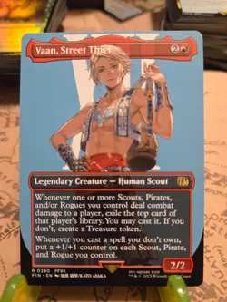 MTG Vaan, Street Thief Final Fantasy Regular Borderless Rare NM - Image 1