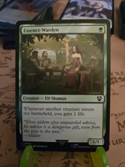 MTG Essence Warden The Lord of the Rings Tales Regular Common NM - Image 1