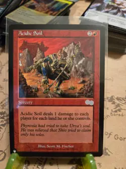 MTG Acidic Soil Mystery Booster/The List Urza's Saga Regular Uncommon NM - Image 1