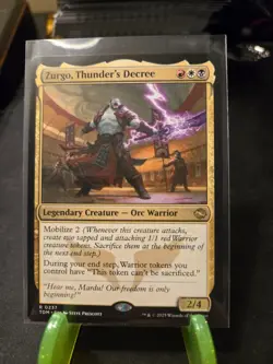 MTG Zurgo, Thunder's Decree Tarkir: Dragonstorm Regular Rare NM - Image 1