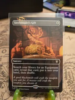 MTG Steelshaper's Gift Commander Masters Regular Borderless Rare NM - Image 1