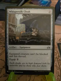 MTG Whispersilk Cloak Mystery Booster/The List Planechase Regular Uncommon NM - Image 1