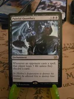 MTG Painful Quandary The Brothers' War Regular Rare NM - Image 1