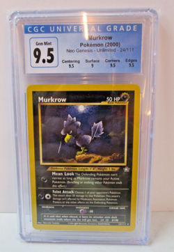 Murkrow Neo Genesis [CGC 10 9.5] Subgrades 2000 Pokemon TCG 24/111 - Image 1