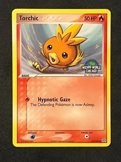 Pokemon TCG- Torchic Wizard World Chicago Rare Promo 2005 Ex Emerald #69 -NM - Image 1