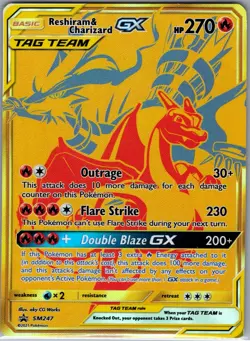 Reshiram & Charizard GX SM247 SM Promos - Pokemon Card - NM - Image 1