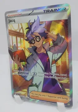 Pokemon Jacq 236/198 Full Art Trainer Scarlet & Violet NM/M Unplayed Pack Fresh - Image 3