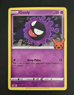 Pokemon TCG 2023 Trick or Trade Gastly Halloween Stamped 064/196 - Image 1