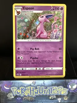 Pokemon Card Espeon SWSH174 Cosmo Holo Rare Black Star Promo Near Mint - Image 1