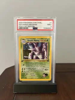 2000 Pokemon TCG Gym Challenge Giovanni’s Nidoking Holo First Edition PSA 9 - Image 1
