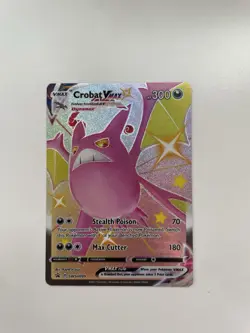 Pokemon TCG Crobat VMAX SWSH099 Full Art Black Star Promo NM - Image 1