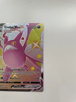 Pokemon TCG Crobat VMAX SWSH099 Full Art Black Star Promo NM - Image 2