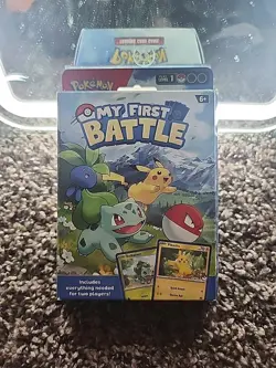 Pokemon My First Battle Two Mini Starter Decks Pikachu & Bulbasaur Sealed New EN 820650852534 - Image 1