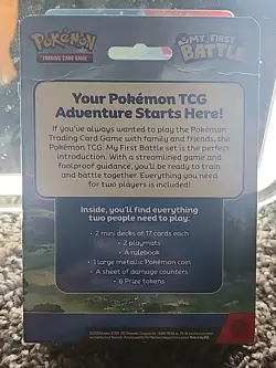 Pokemon My First Battle Two Mini Starter Decks Pikachu & Bulbasaur Sealed New EN 820650852534 - Image 2
