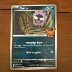 Pokemon TCG Trick Or Trade Gastly Haunter Gengar 057/091 Cosmo Holo Rare 2024 - Image 2