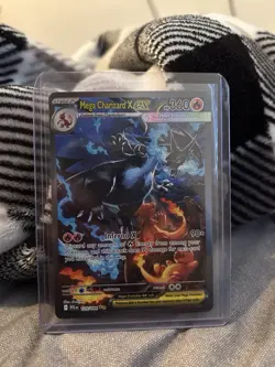 Mega Charizard X EX SIR 125/094 Phantasmal Flames Pokemon TCG - MINT Pack Fresh - Image 3